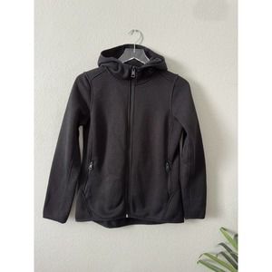 Andrew Marc Women’s Black Full Zip Hooded Sweater Jacket XS